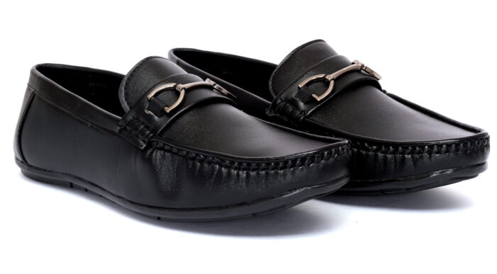 formal black loafer shoes