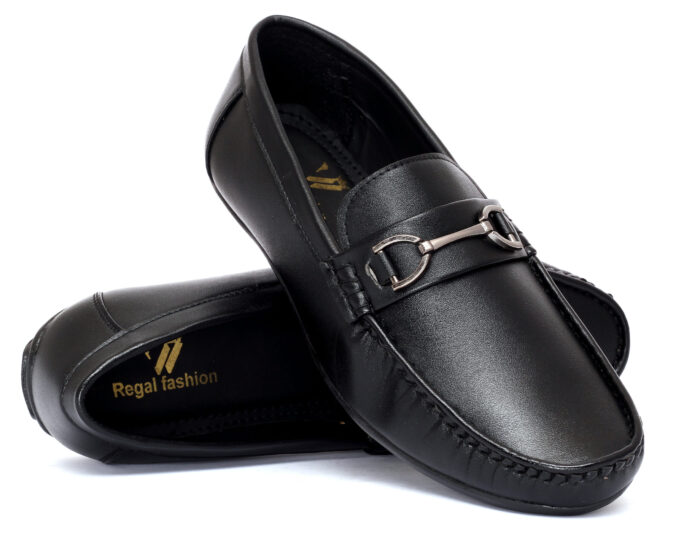 black loafer shoes